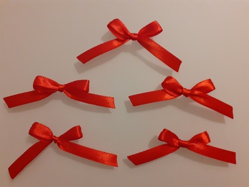 Fiocchi raso rosso - di,