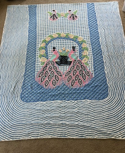 Copriletto vintage ciniglia - vintage,