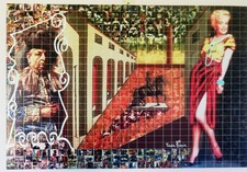 MARIA MURGIA - DE CHIRICO  Serie Pop  "Marilyn metafisica" fotomosaico 50X70