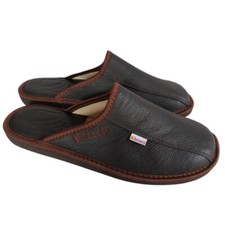 Ciabatte uomo pelle casa dita