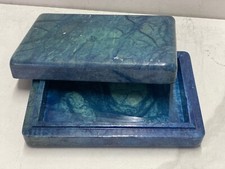 SCATOLA GRANDE BLU IN  ALABASTRO  MADE IN ITALY NUOVO DA FALLIMENTO PREZZO SHOCK