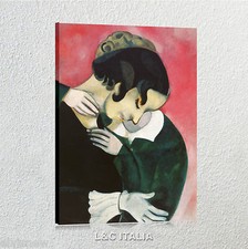 Chagall Amanti in rosa QUADRO