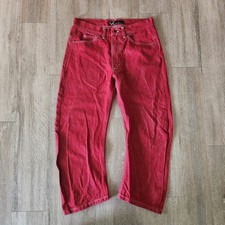 Andrew Mackenzie Red Denim Zip