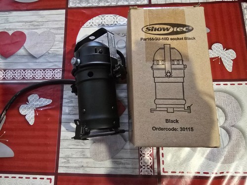 Showtec par16 nero gu10 220v - par16,