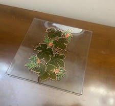 Piatto in vetro Natalizio