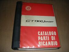 ALFA ROMEO MANUALE CATALOGO PARTI DI RICAMBIO " ALFA GT 1300 JUNIOR " DEL 1968