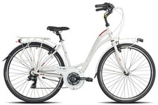 Bici Torpado DONNA CITY BIKE PARTNER T436  Shimano TY300 21 V BIANCA ALLUMINIO