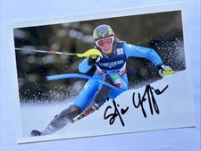 autografo originale sci alpino