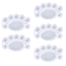  5pcs vassoio della vernice della tavolozza di plastica per i bambini che