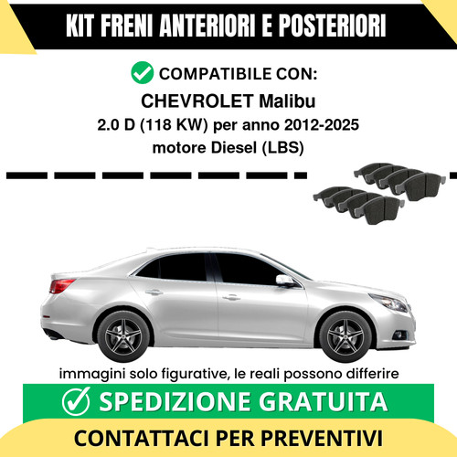 Pastiglie freno ant post - pastiglie,