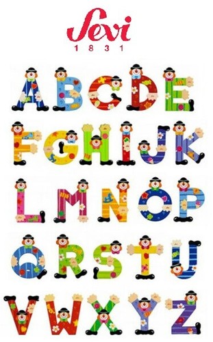 Lettere legno sevi - in, –