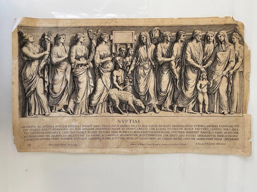 1693 antica incisione pietro - incisione,