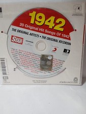 CD INTROVABILI CON 20 BRANI ORIGINALI DELL'ANNO 1942 Cd compilation 1942 Siae