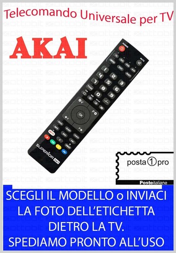 Telecomando universale akai - telecomando, tv