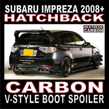 Spoiler stivale posteriore stile V carbonio WRC PER Subaru Impreza 2008+ GRB Hatchback 08+