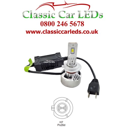 Coppia lampadine led faro - coppia, h7
