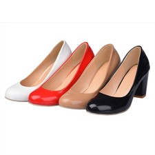 Scarpe donna punta tonda pelle