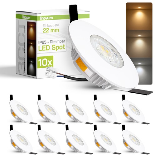 10x faretto led incasso - 10x, cerbus
