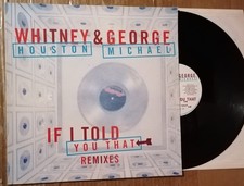 WHITNEY HOUSTON & GEORGE MICHAEL IF I TOLD YOU THAT (Remixes) Vinile 12 Promo NM