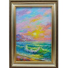 Paesaggio marino barca a vela