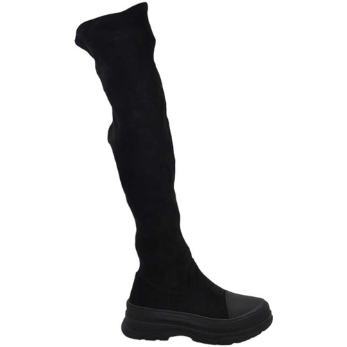 Stivali combat camoscio - , nero