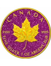 HOLO TOPAZIO ROSA pietre preziose 1 oz 5 $ moneta argento Canada 2025