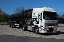 LKW Foto Renault Premium 440.18 Tankwagen Auflieger Deutschland weiß Körd #e9gi