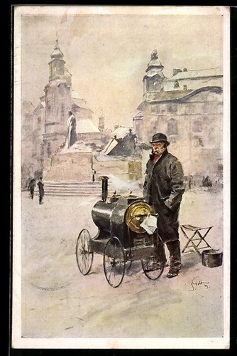 Cartolina artista praga - cartolina, d'artista