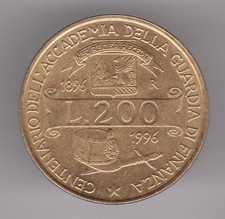 Moneta Italia 200 Lire ND-1996