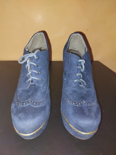 Scarpe con zeppa camoscio