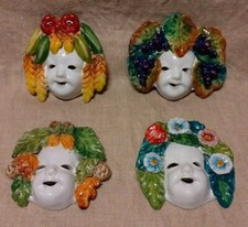 4x Maschera stagioni uva grano