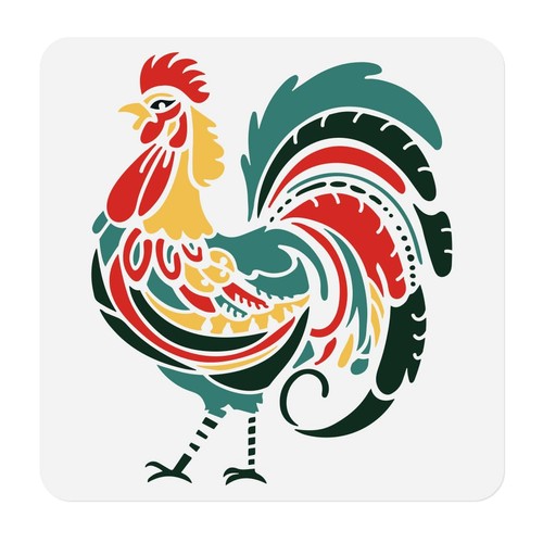 Gallo pollo stencil modello - pollo,