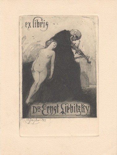 Exlibris bookplate radierung - exlibris,