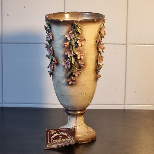 Vaso porcellana capodimonte - vaso,