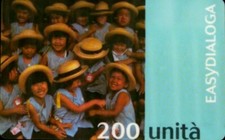 SCHEDA TELEFONICA INFOSTRADA EASYDIALOGA CHILDREN WITH LITTLE HEATS 31-12-1999