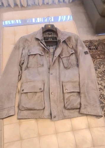 Belstaff leather giacca - belstaff,