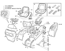 Cofano trattorino tagliaerba