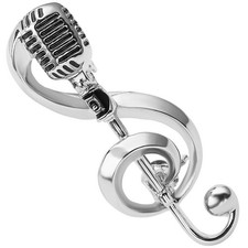  Microphone broche broche micro note broche Broch Label Fashion Label Pin Gift