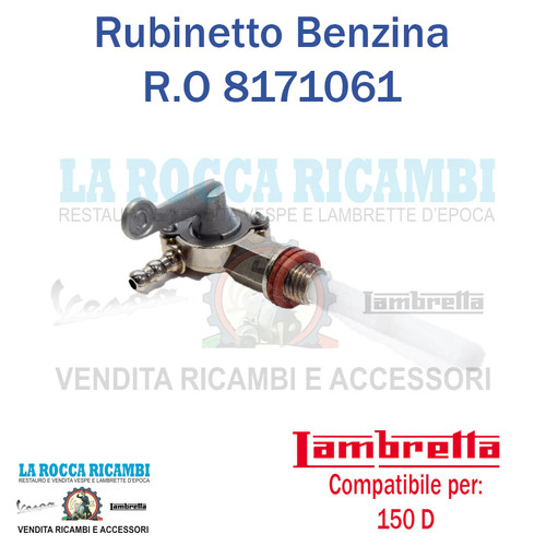 Rubinetto benzina lambretta - rubinetto, d