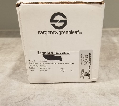 Sargent greenleaf s - &, s&g