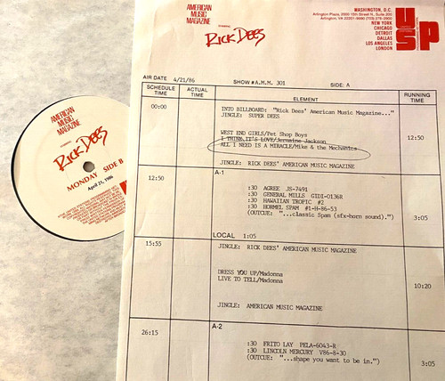 Rick dees music - 4/21/86,