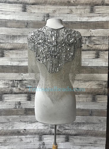 Argento paillettes perline - argento,