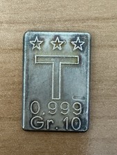 LINGOTTINO ARGENTO 999 DA 10