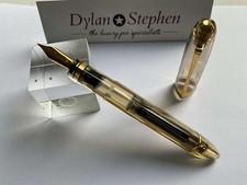 OMAS 360 Demonstrator Smokey Brown fountain pen 18K medium gold nib