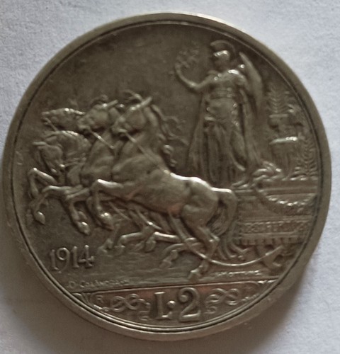 Argento lire anno 1914 - 2,