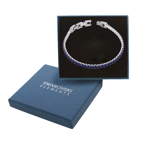 Bracciale tennis blu - bracciale,