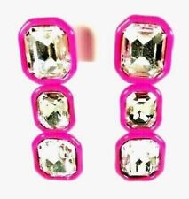 ORECCHINI OPS! WONDER DONNA A LOBO-ACCIAIO E CRISTALLI-3 CASTONI ROSA(OPSOR-672)