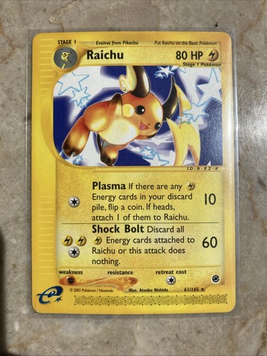 Carte pokémon raichu - pokémon,