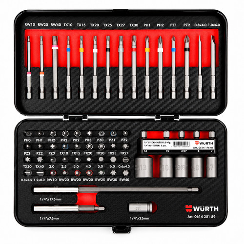 Würth 59pz set punte - würth,