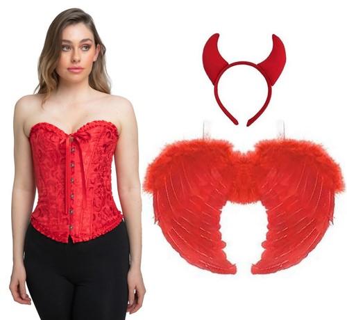 Set corsetto diavolo - set,